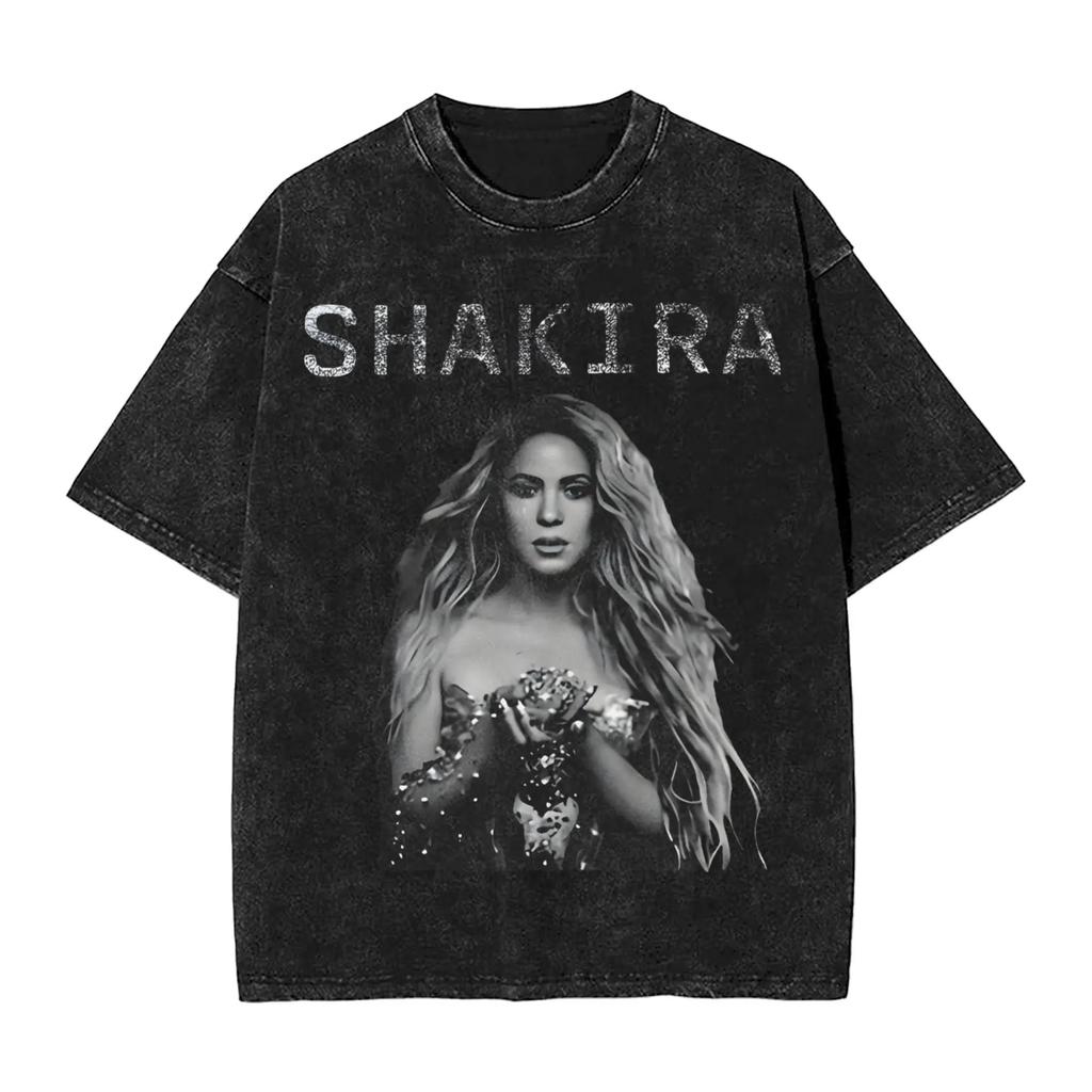 Hot Sale Shakira Las Mujeres Ya No Lloran World Tour 2026 Poster Print T-Shirt Men Women O-neck Cotton Streetwear Hip Hop Fashion Top Summer New Tee