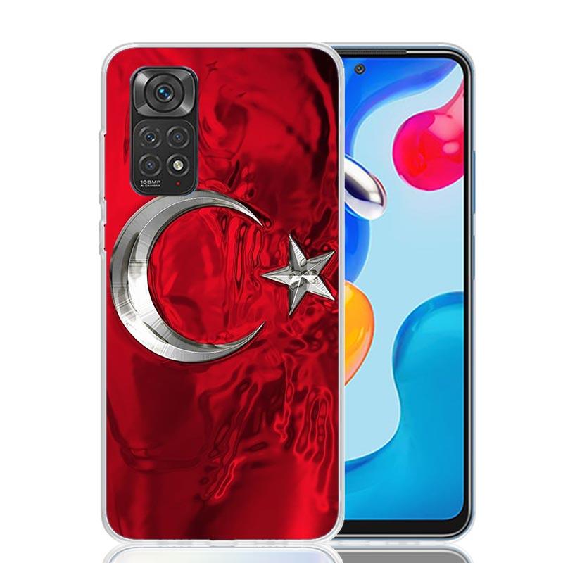 Turkey Turkish Flag Phone Case For Xiaomi Redmi Note 15 14 13 12S 12 Pro Plus 11S 11E 11 11T 10S 10 Art Soft Pattern Cover Redmi