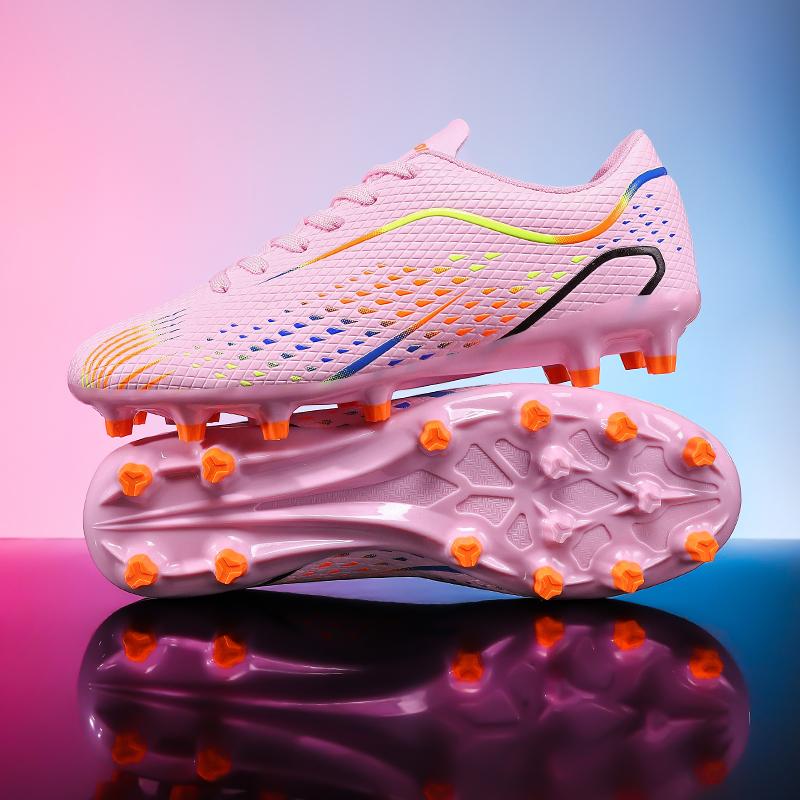 Kids Youth Soccer Shoes Cleats Football Boots Men Non Slip Breathable Lightweight Training Sneakers Boys Children Football Match
