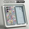 INS Floral Pattern Case For Samsung Galaxy S26 S25 Ultra S24 Plus S23 S22 Ultra Magnetic For Magsafe Liquid Silicone Cover