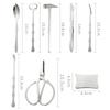 8pcs Eating Crab Tools Stainless Steel Household Lobster Crab Cracker Kit Seafood Tools Set Kitchen Gadgets