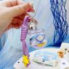 Seahorse Sea Turtle Devil Fishes Fish Tank Keychain Three Pendant Dimensional