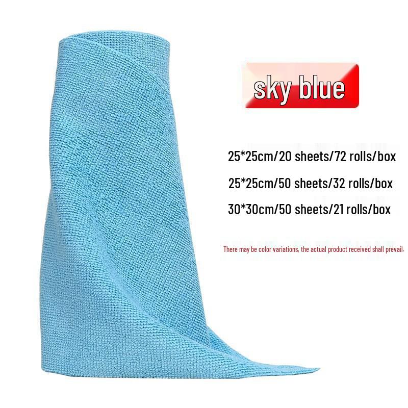 Tearable Non-Stick Oil Dishcloth Roll - Polyester-Nylon Kitchen Cleaning Rag