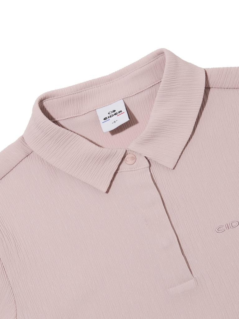 EIDER Pop Crease Women'S Short Sleeve Polo Shirt_Light Pink