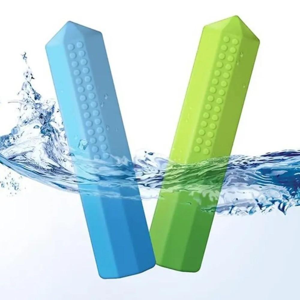 2 szt./zestaw Silikonowy gryzak na ołówek Osłonka ochronna na ołówek zapobiegająca połknięciu Artykuły dla dzieci i uczniów