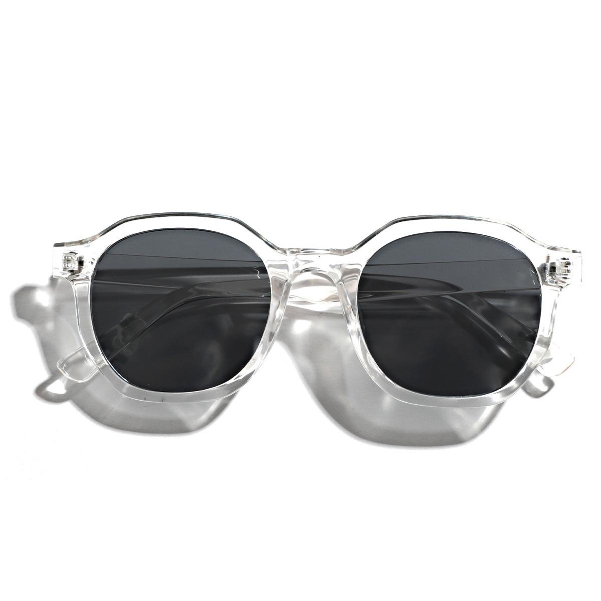 Glasses Square Large Frame Sunglasses Men S Transparent Frame Personalized Retro Sunglasses Women Ins