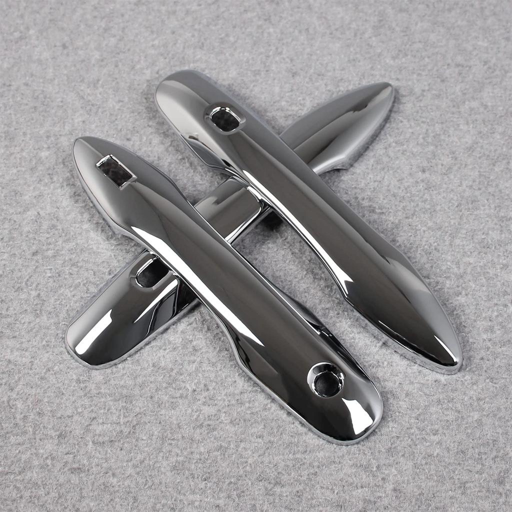 RUIQ Exterior Outer Door Handle Full Coverage Chrome for Toyota New 90 Series 2022 Covers, Type, Plated, Voxy/Noah (January Onwards)