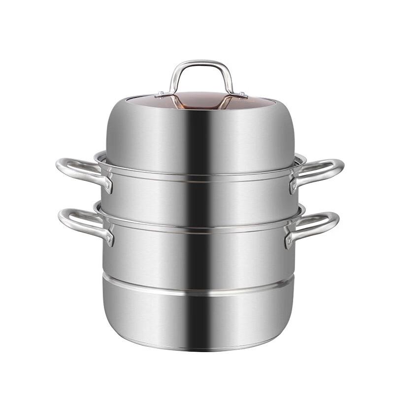 Dantemei 304 Stainless Steel 3-Tier Steamer Pot