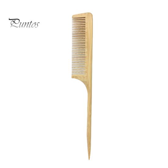 

Натуральный бамбуковый гребень для волос с широкими зубьями для женщин и мужчин, антистатическая афро-вилочная расческа, распутывающая щетка для вьющихся прямых влажных сухих волос, предотвращает ломкость A