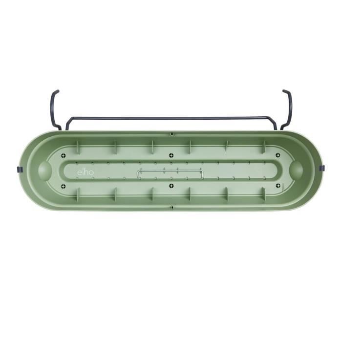 Elho Balconnière Vibia Campana Allin1 70 - L 70 x W 26 x H 17 cm - Balcon - 100% recyclé - Vert