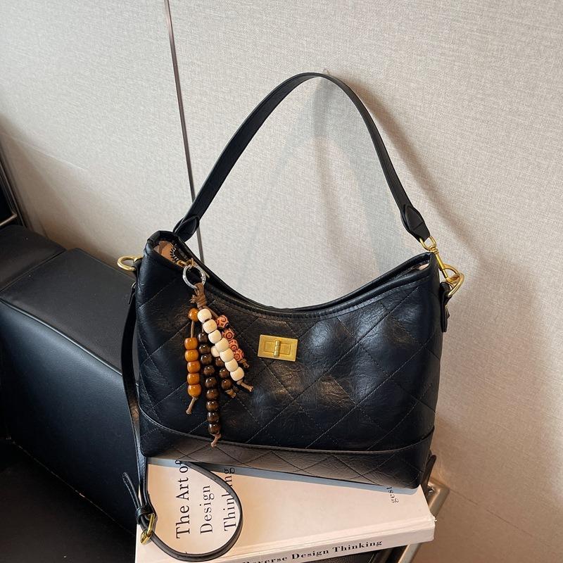 Retro Small Bag Women's New Fashion Contrasting Color Versatile Messenger Bag One Shoulder Underarm Dumpling Bag