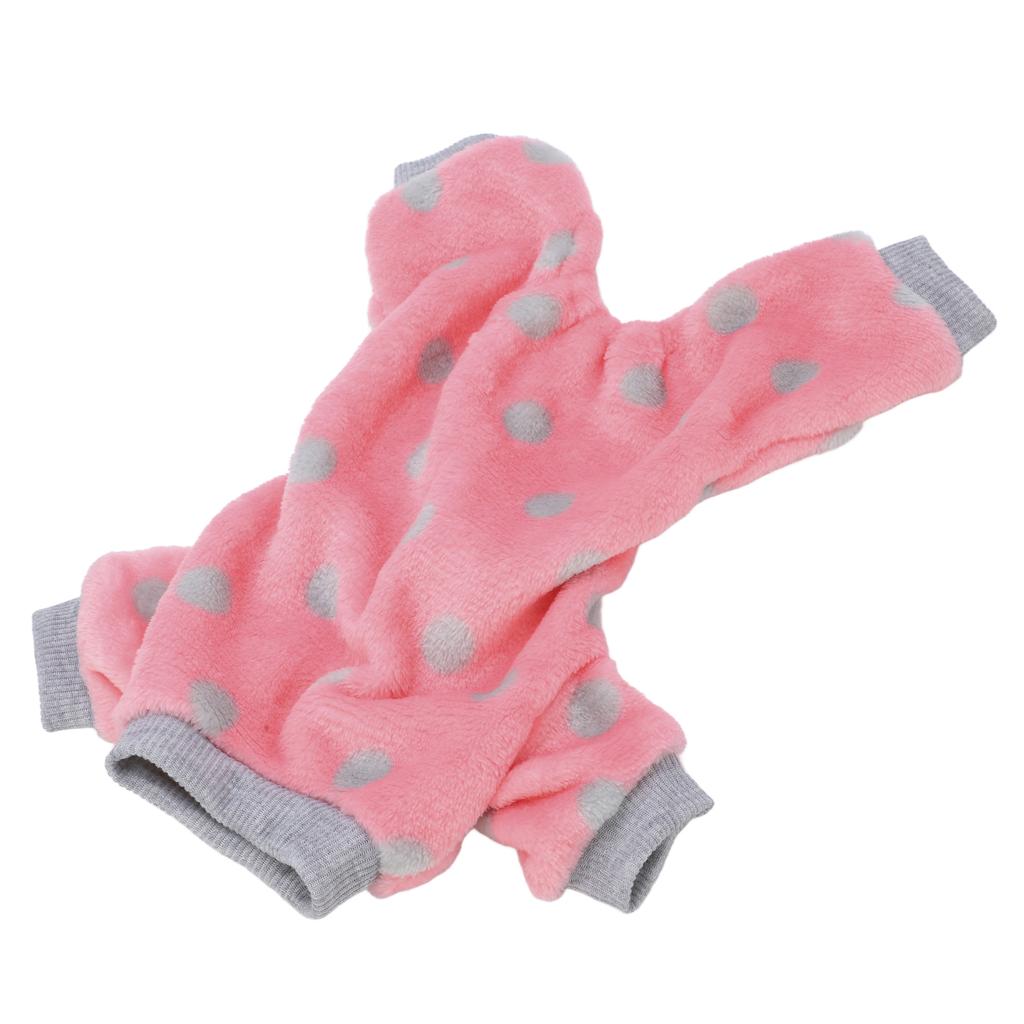 Domácí mazlíček Pyžamo 4 nohé Stylové Roztomilé Prodyšné Lehké Pružné Plyšové Pyžamo pro psa Oblečení pro