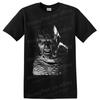 Horror Monster T Shirt Creepy Winged Demon Black White Gothic Graphic Art Tee