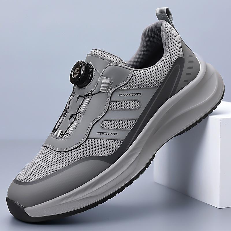 2026 Summer New Men's Mesh Fly-woven Breathable Sports and Leisure Shoes Men's Free Lace-up Rotary Buckle Shoes 8850
