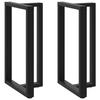 VidaXL T-shaped Bar Table Legs, 2 Pieces, Black, 60 X 35 X (100-101) Cm, Steel 4013092