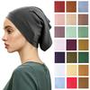 Headscarf Inner Hat Mercerized Cotton Soft Breathable Sweat-Wicking Base Hat High Elasticity No Pilling Fading Headscarf Liner