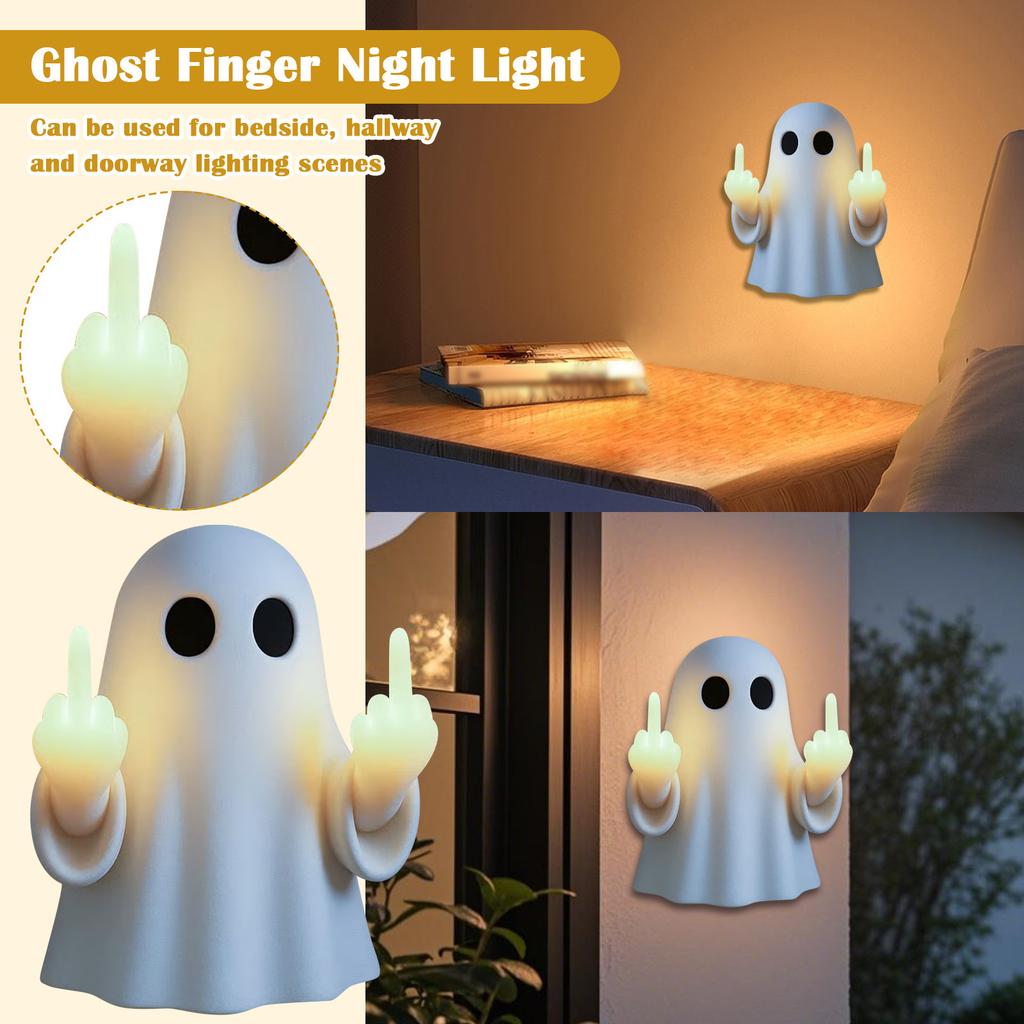 Middle Finger LED Light, Funny Statue, Rude Middle Finger Decoration, Spooky Neon Cute For Home Prank Gifts