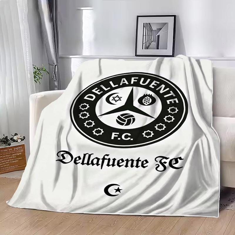 Dellafuente F C Fashion Flag Throw Blanket Bed Blankets for Winter Luxury Designer Bedding King Lid Downy Sofa Quilt Catnap Knee