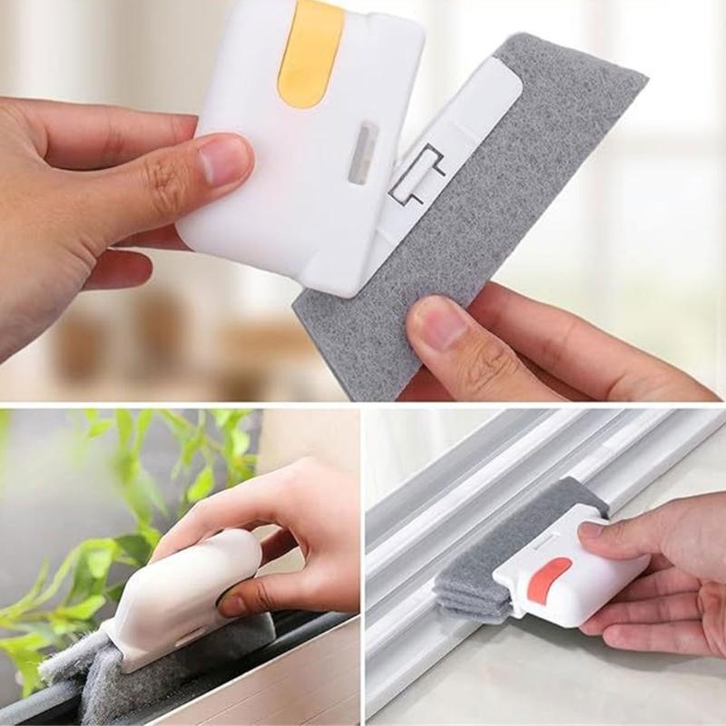 7Piece Comprehensive Window Track and Grooves Cleaning Brush Set for Deep Dust Removal Cleaner Effective Scrub Tool