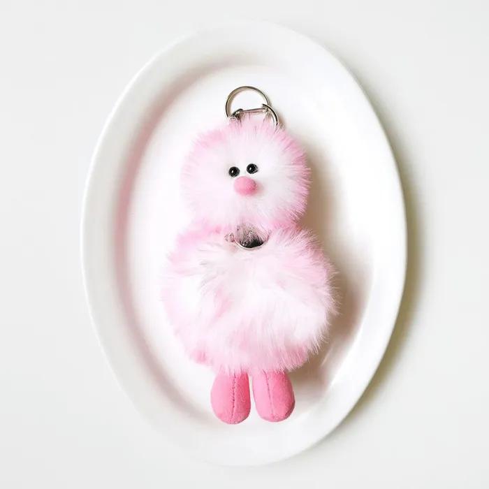 Mini Bird Keyring - Strawberry Sherbet
