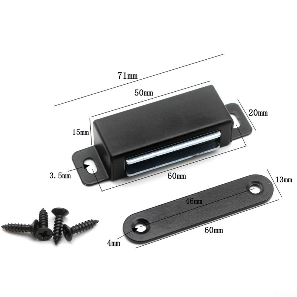 Prindere magnetică Încuietori negru pentru dulap, aspirație ușă