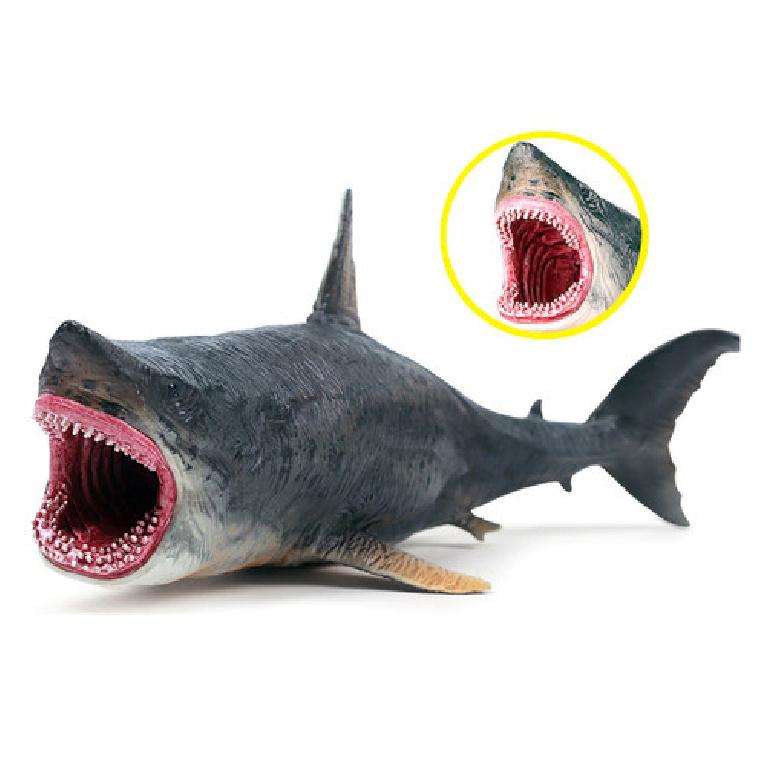 25.5cm Megalodon Shark PVC Toy Ancient Ocean Sea Fish Animal Figure Kids Gift