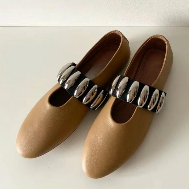 Fashion Spring Summer Flat Casual Single Shoes European American Comfortable Round Toe Mary Jane Ballet Shoe Shallow Mouth Mother Shoes