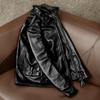 New Genuine Leather Jacket Men Slim Fit Short Biker Coat Real Cowhide Motorcycle Jacket
