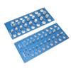 Quickly Identifying Drill Bit Thread Gauge Set Bolt Identifier Board  Nut and Bolt Thread Checker