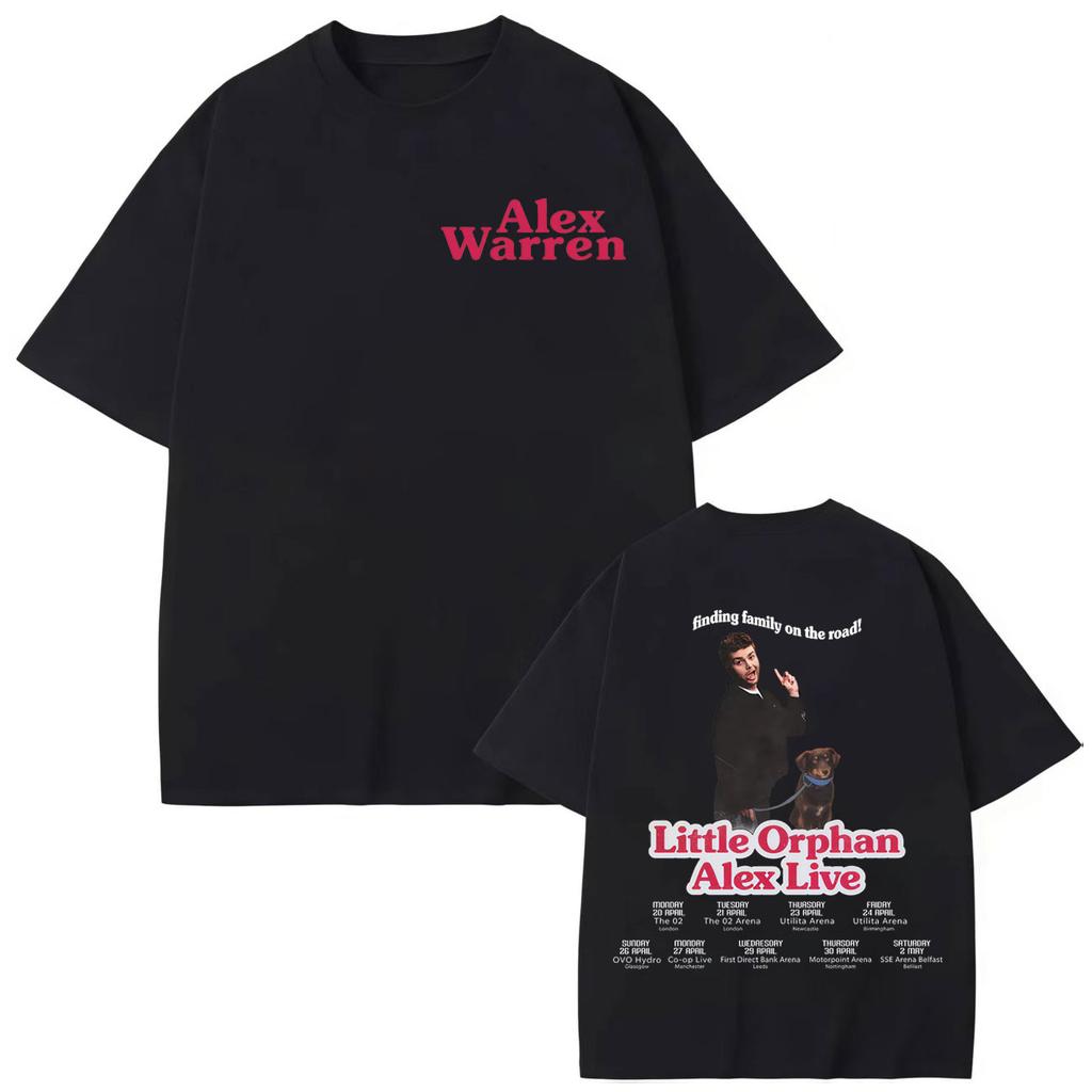 Singer Alex Warren Tour T-shirt Men's Women's High Quality Fashion Short Sleeve T-shirts Summer Cotton T Shirt