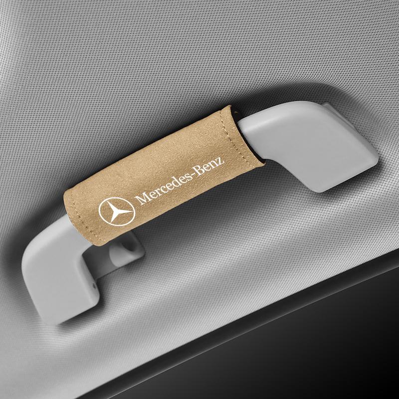 GLC GLB For Mercedes-Benz Car Handle Protective Cover Elk Skin Roof Handlift Inside Handle Gloves Multi-Colored Decoration