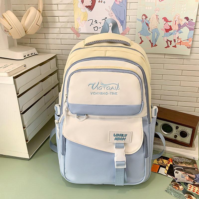 Schoolbag1011 new cute ins Korean version large capacity junior high school student schoolbag versatile sweet backpack light backpack