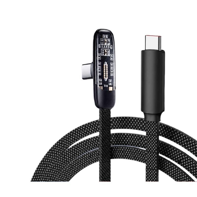 100W Fast Charging USB-C to USB-C Dual Type-C Cable with Flat Wire Compatible with iPhone 17, Huawei, Honor, Xiaomi, eMarker