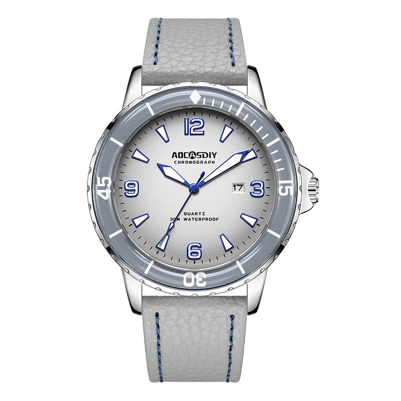 AOCASDIY Men's Sports Luminous Digital Watch - Waterproof, Large Dial, Calendar Quartz.