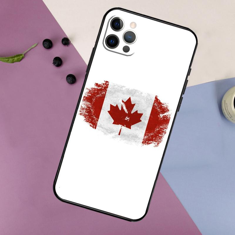Canada Canadian Flag Phone Case For iPhone 17 16 15 14 11 12 13 Pro Max Plus 12 13 Mini 16e 17 Air Bumper Cover
