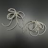 Korean Pearl Bow Shoe Buckle: Versatile Pearl String Shoe Accessory for Sneakers