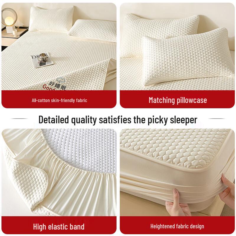 Red Bean Class A Cotton Mattress Protector Bed Sheet