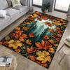 Maple Leaves In The Forest Printed Carpet for Living Room Bedroom Bedside Bathroom Floor Mat Area Rugged Sofa Mat Home Decor