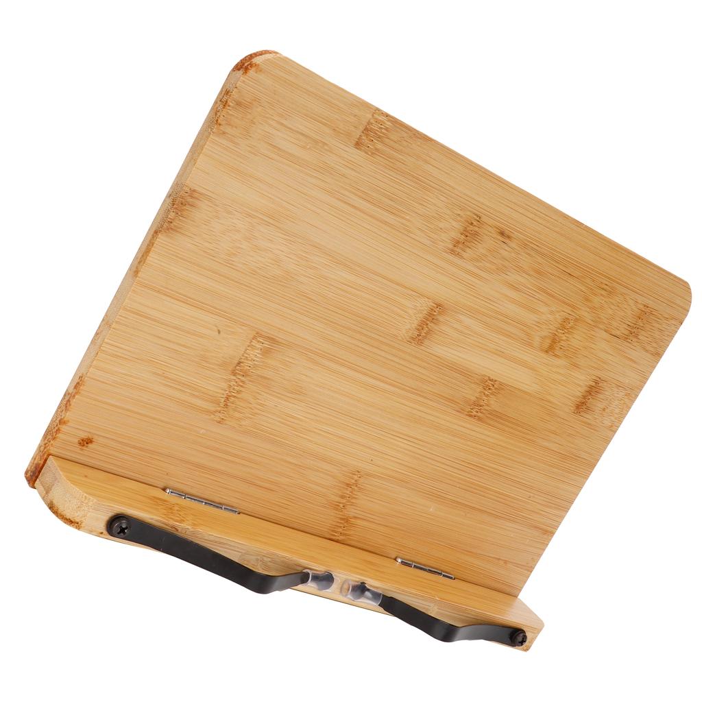 Bamboo Reading Stand Electronics Display Stand Recipe Book Holder for Book Reading