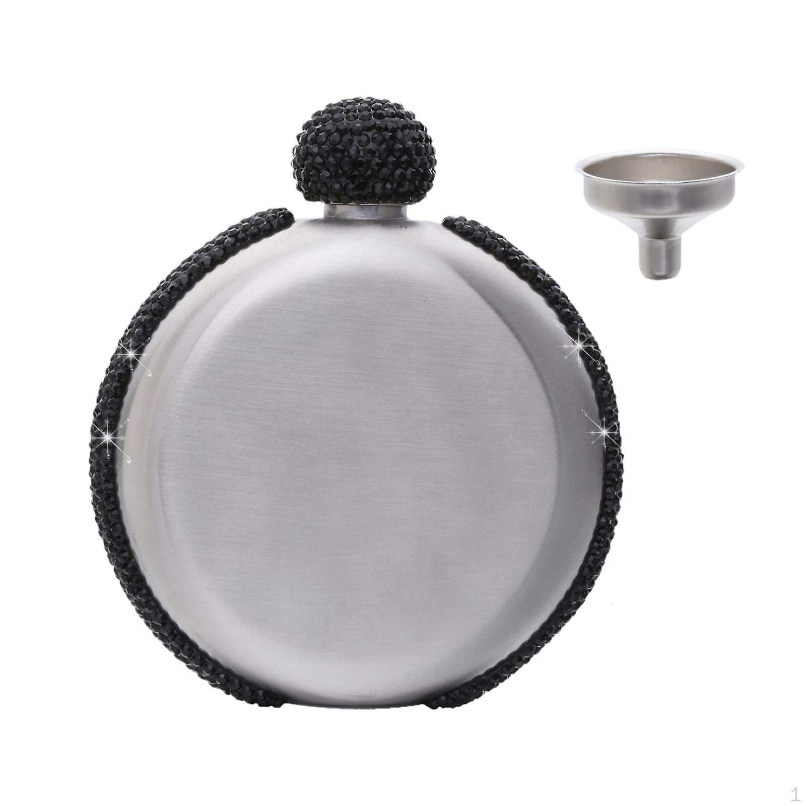 

Drink Flasks Pot Lightweight 146ml/5oz Bottle Winebottle for Home Wedding Outdoor чорний