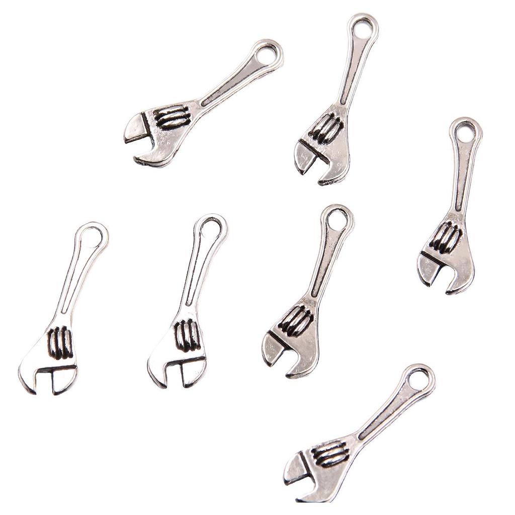 16 Stylish Alloy DIY Tool Charm Pendant: Saw & Knife Design