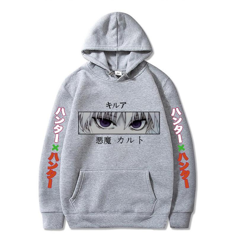 Autumn Winter Hunter Hisoka Kurapika Hoodies Women Killua Zoldyck Devil Eye Sweatshirts Unisex Anime Hxh Hoody Tops