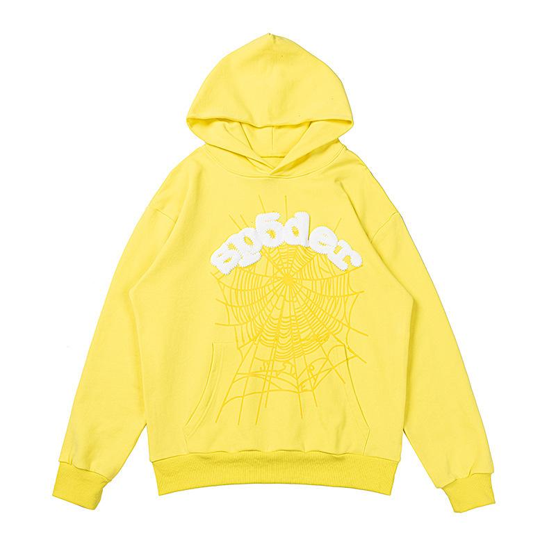 Sp5der European and American hip hop singers with the same printed letters 555555 men and women couples sweater hoodie trend