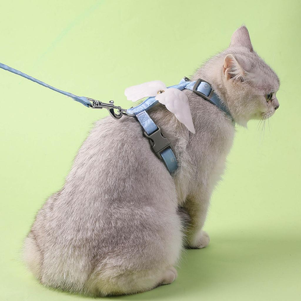 Cat Harness No Pull Cat Leash for Walking Escape Proof Adjustable Cat Vest Pet Control Leash Harness Photo Props