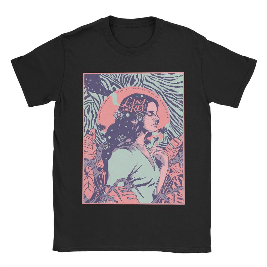 Men TShirt Lana Del Rey Leisure Pure Cotton Tees Short Sleeve T Shirt O Neck Tops Classic