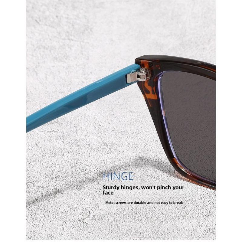 Color Collision Anti Blue Light Photochromic Myopia Glasses for Women's Fashion Cat Eye Oversize Frame Near Sighted Eyeglasses