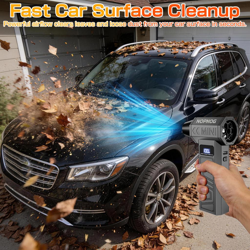 Mehrzweck- Schneegebläse-Staubsauger Autozubehör Auto Starker Lüfter Turbo-Gebläse Düsenlüfter Reinigungs-Blaswerkzeug Blasen und Saugen