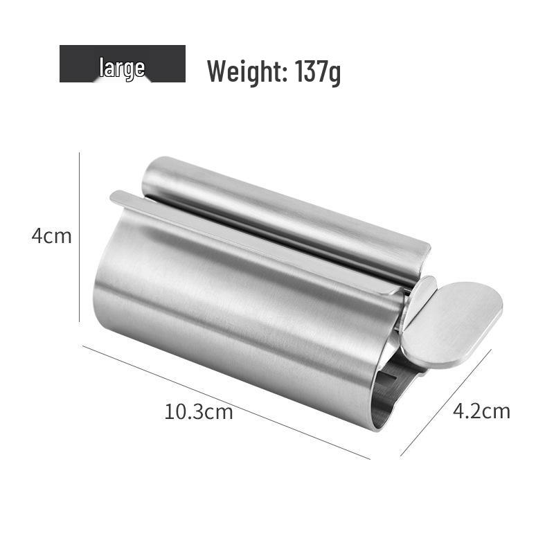 304 Stainless Steel Manual Toothpaste Squeezer and Facial Cleanser Holder
