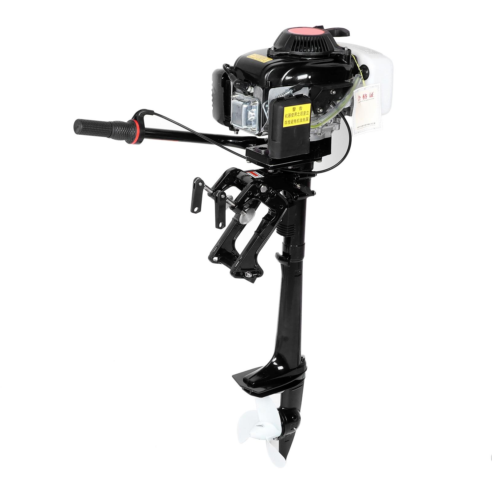 

4-тактный 4 л.с. Подвесной лодочный мотор Двигатель Пропеллер Система воздушного охлаждения Ручной запуск Вращение рулевого управления на 360 градусов