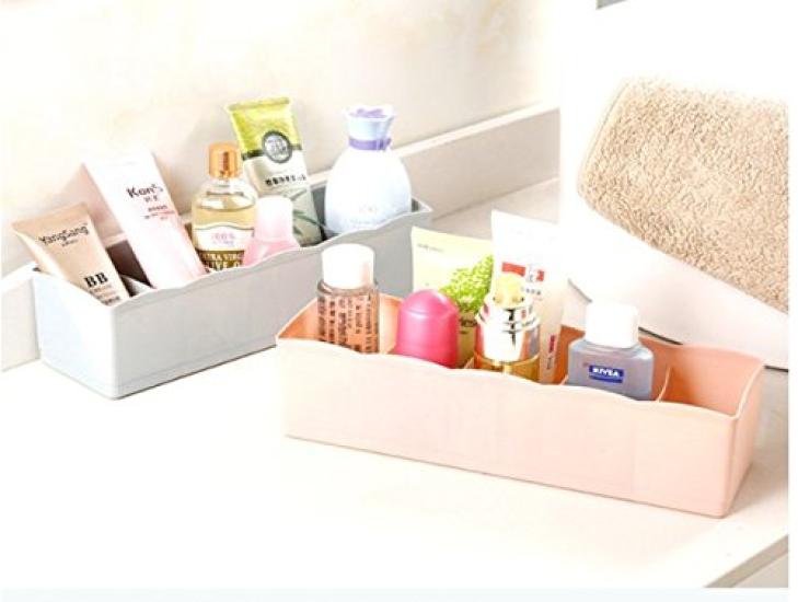 HJ Kunststoff-Aufbewahrungsbox Truhenteiler Aufbewahrungsbox für Kleinteile [Für Unterwäsche, Socken, Unterhemden, Handschuhe, Taschentücher, Masken, Krawatten usw.]